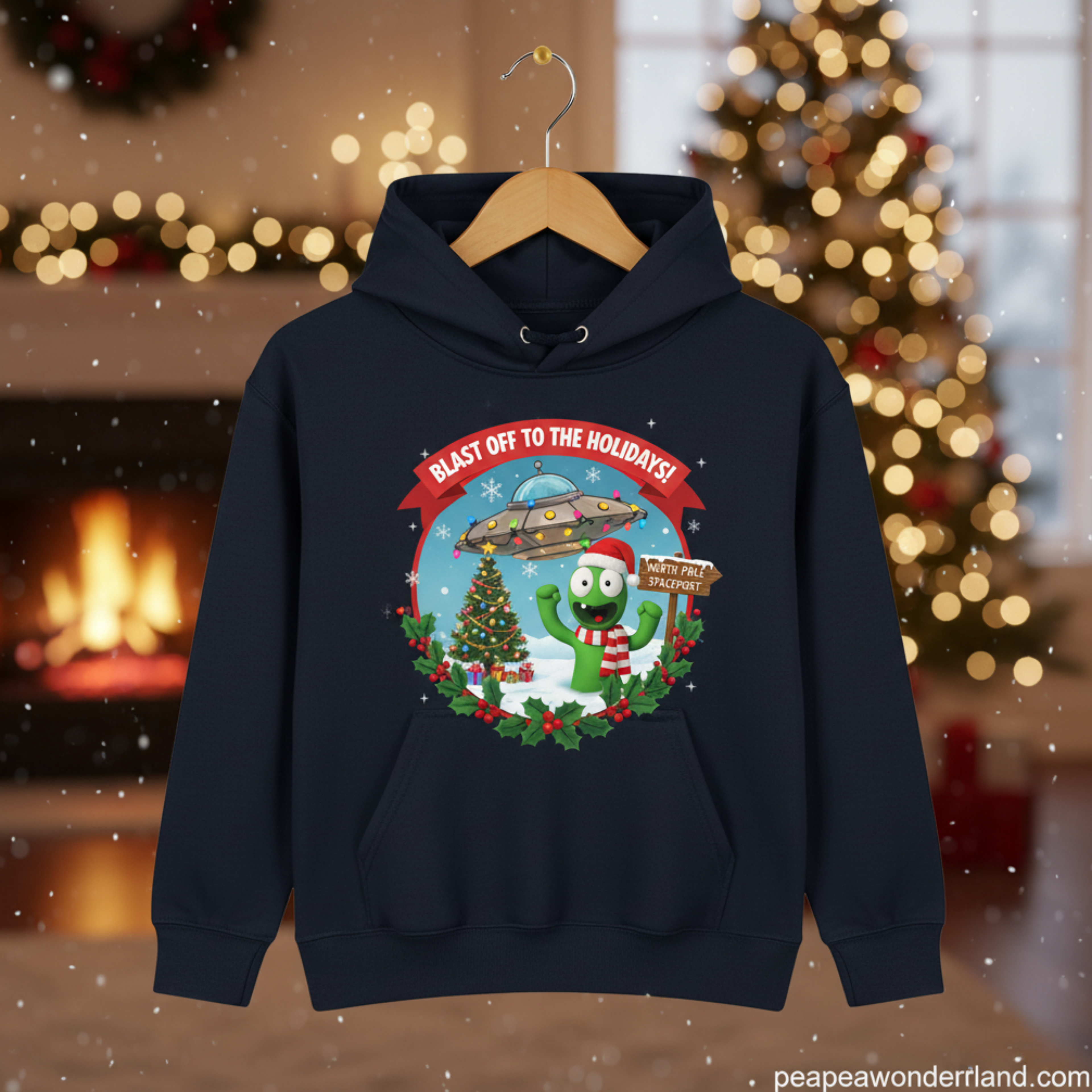Pea Pea Christmas Hoodie Collection