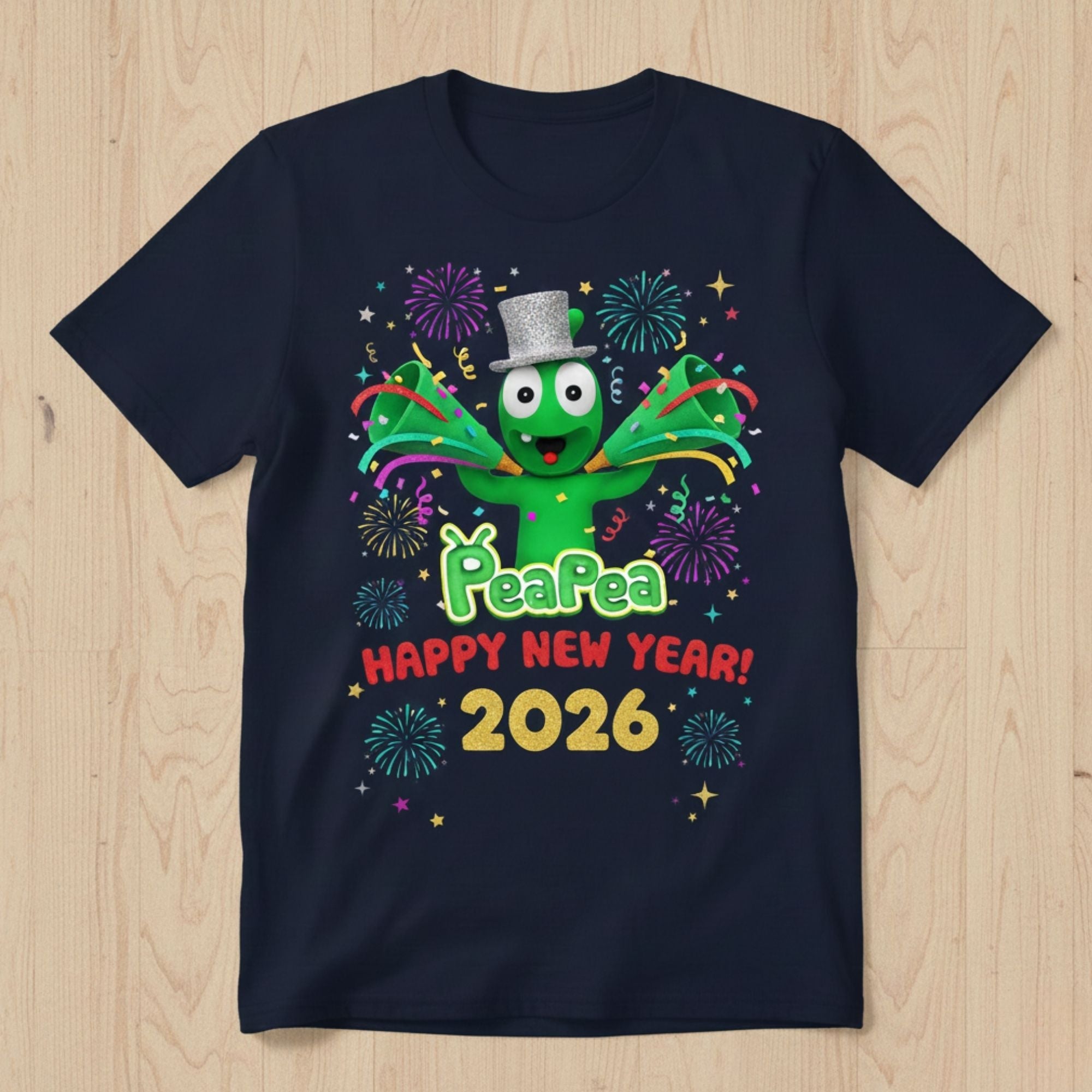 Peapea Happy New Year 2026 T-Shirt Collection